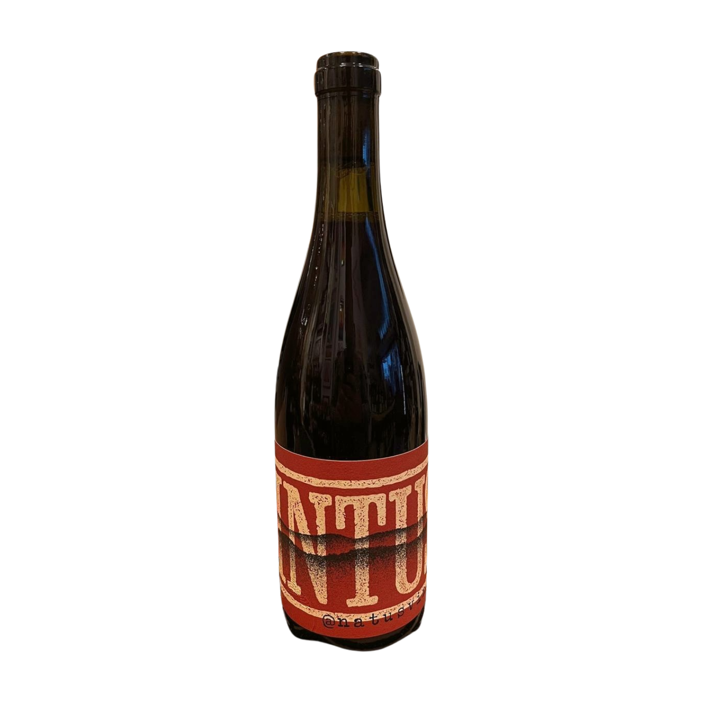 A bottle of Natus Intus Tinto wine with a label displaying the brand and variety.