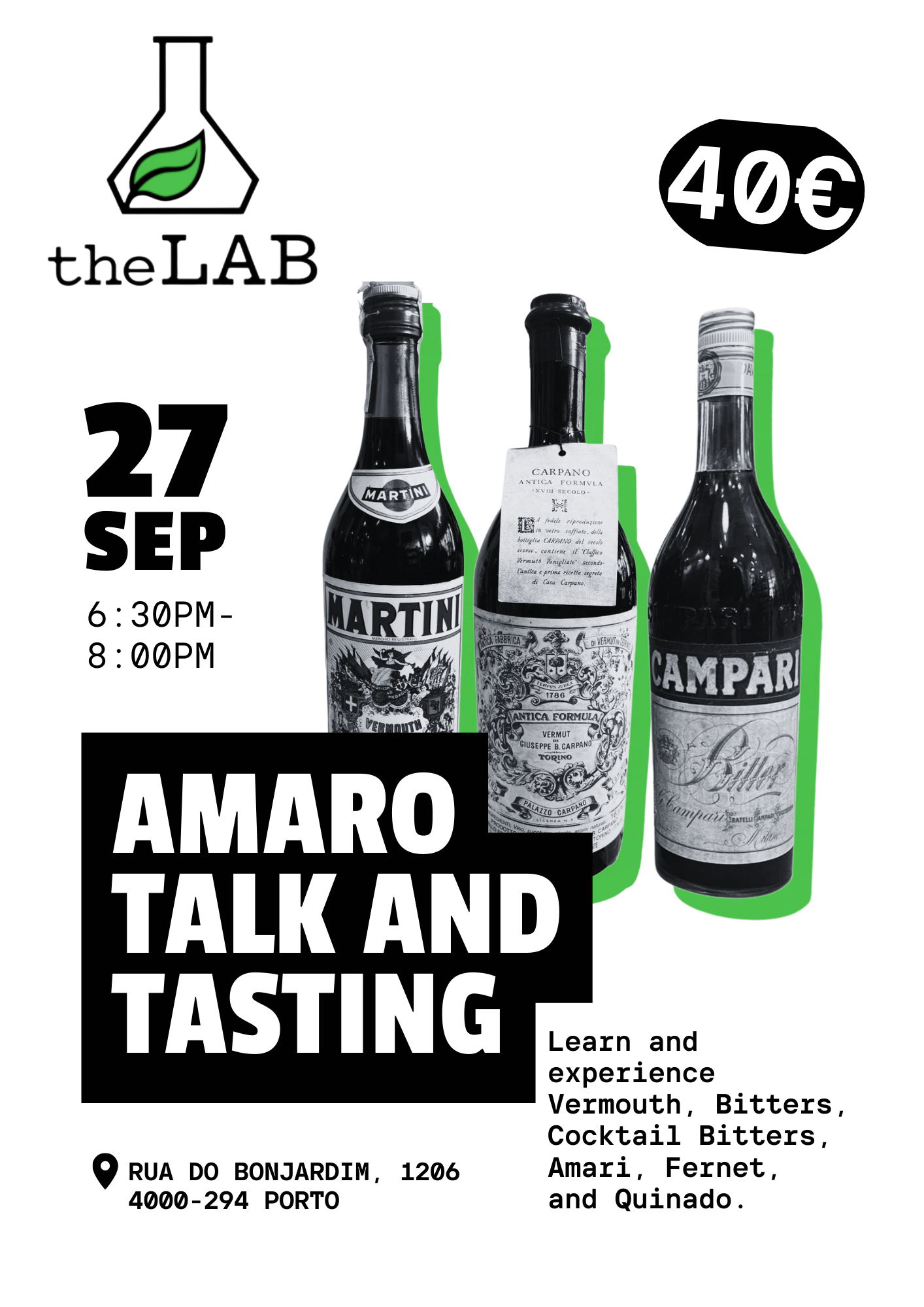 27 September | Amaro Class & Tasting