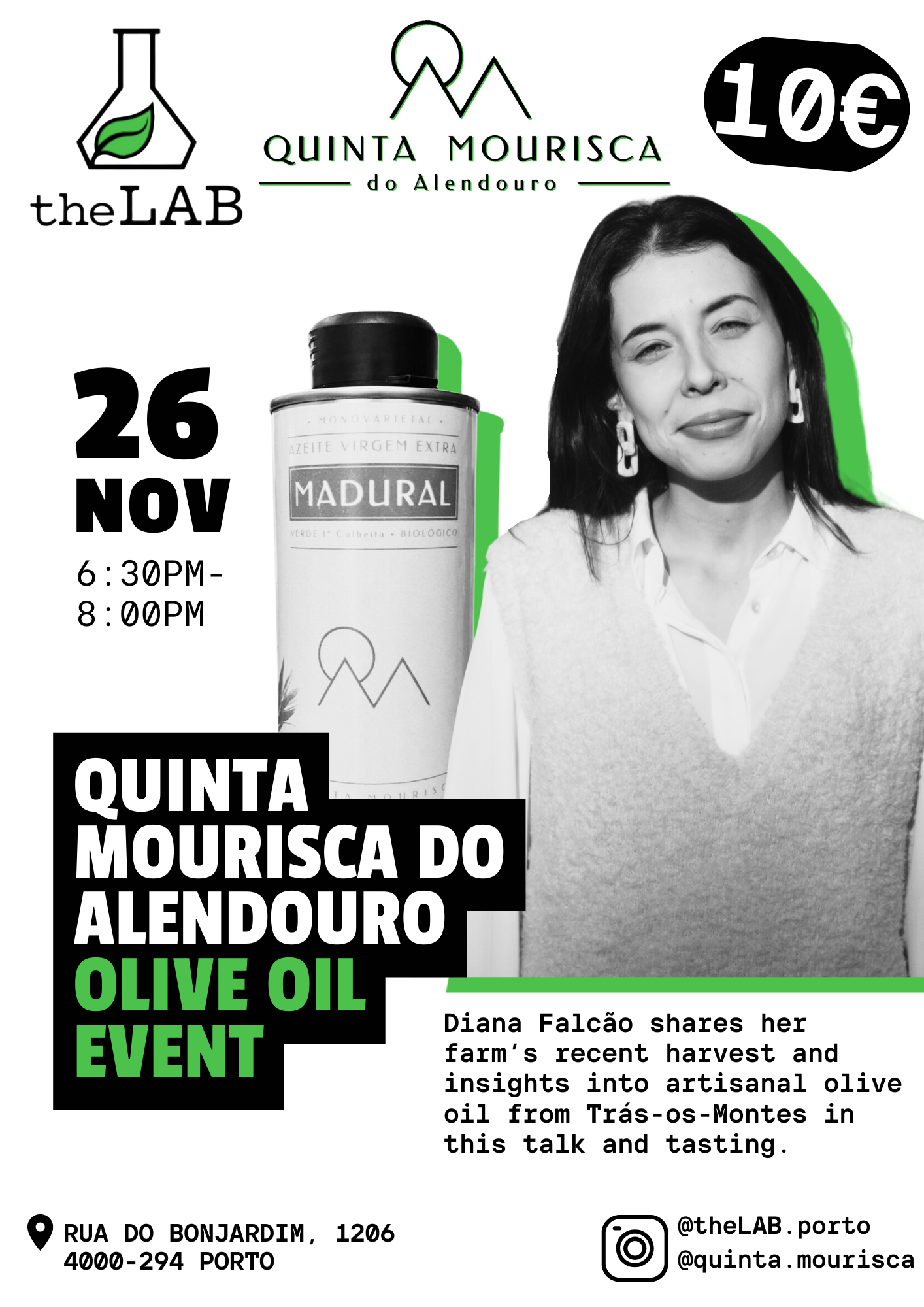 26 November | Quinta Mourisca do Alendouro Olive Oil Talk & Tasting