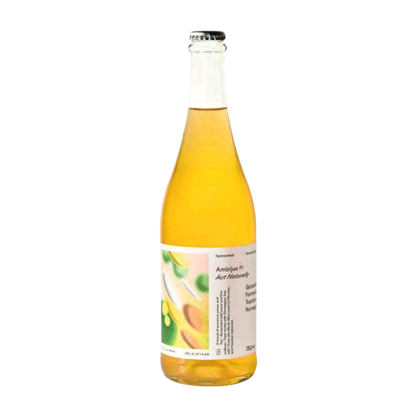 Ambijus - Act Naturally - Non-alcoholic Kombucha, Gooseberry, Oolong infusion 750ml