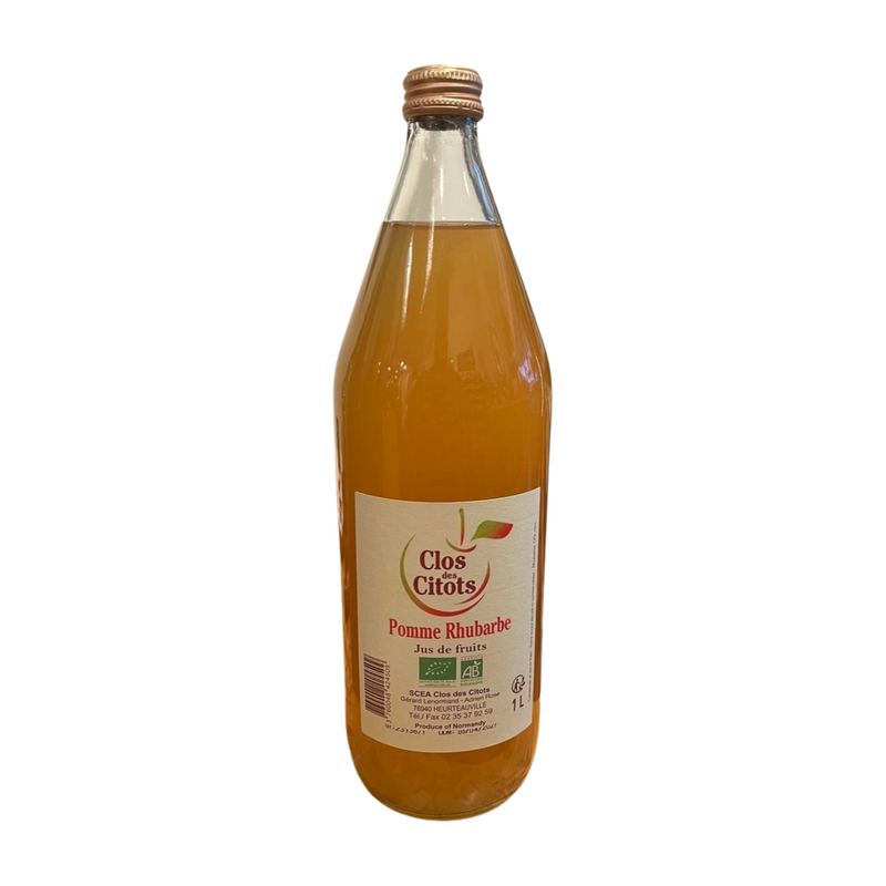 Le clos des Citots - Jus de Pomme Rhubarb BIO 1L